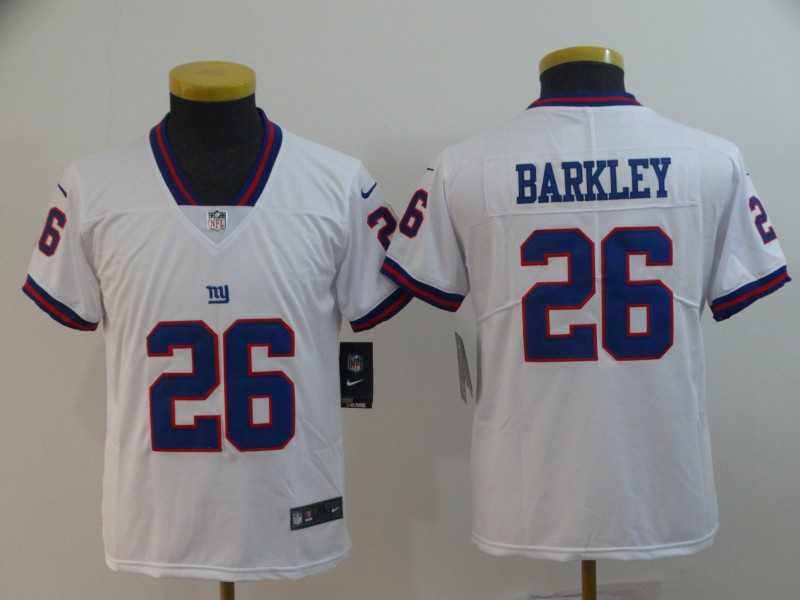Youth Nike Giants 26 Saquon Barkley White Color Rush Limited Jersey,We sell and wholesale Youth Nike Giants 26 Saquon Barkley White Color Rush Limited Jersey on line form chian!